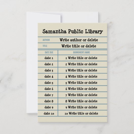 カスタムノートブックLINEライブラリ サンキューカード (正面)