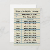 カスタムノートブックLINEライブラリ サンキューカード (正面/裏面)