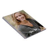 カスタムノート。写真と文字。 ノートブック (右側)