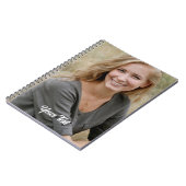 カスタムノート。写真と文字。 ノートブック (左側)