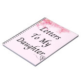 カスタムノート |娘への手紙フローラ ノートブック (左側)