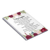 カスタムノート |娘への手紙 ノートブック (右側)