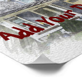 カスタムハウススケッチポートレート ポスター (角)