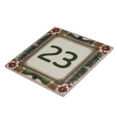 カスタムハウスナンバーサインプラークフォレストウッドランド タイル (側面)