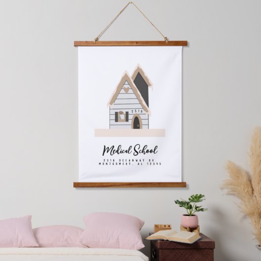 カスタムハウスメディカルトレーニングジャーニー 吊り下げ型タペストリー (寝室)