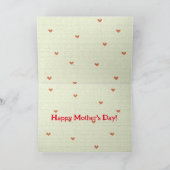 カスタムハスキーの母最高の犬の犬の熱狂する女性のカード サンキューカード (内部)