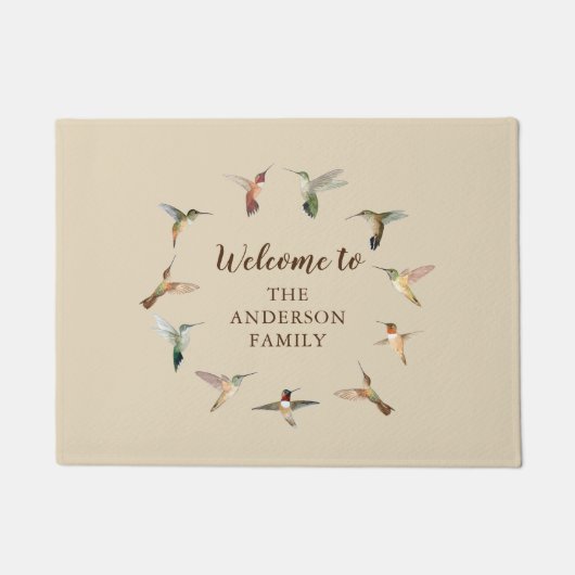 カスタムハチドリ ドアマット (正面)