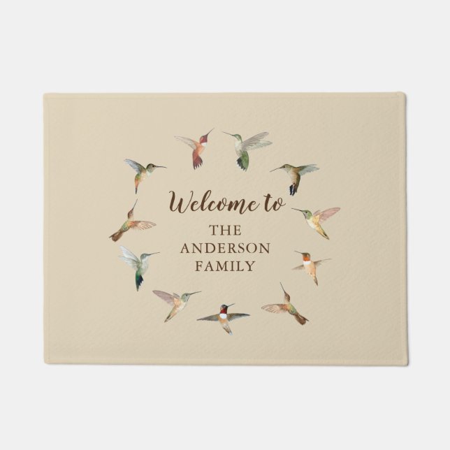 カスタムハチドリ ドアマット (正面)