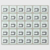 カスタムハッエレガントプ裁縫マシンデイDIYアート ラッピングペーパー (フラット)