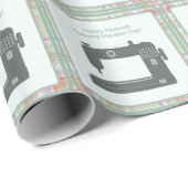 カスタムハッエレガントプ裁縫マシンデイDIYアート ラッピングペーパー (ロールコーナー)