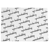 カスタムハッシュタグ |ミニマモダンリストスタイリッシュ ラージペーパーバッグ (裏面)