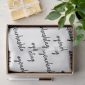 カスタムハッシュタグ |ミニマモダンリストスタイリッシュ 薄葉紙 (ギフト)