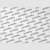 カスタムハッシュタグ |ミニマモダンリストスタイリッシュ 薄葉紙 (正面)