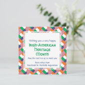 カスタムハッピーアイリッシュアメリカ伝統月 シーズンカード (スタンド正面)