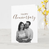 カスタムハッピーアニバーサリーカード カード (黄色い花)