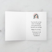 カスタムハッピーアニバーサリースウィートキュートペンギン カード (内部)