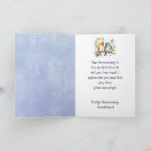 カスタムハッピーアニバーサリースウィートキュートラブバード カード (内部)