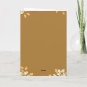 カスタムハッピーアニバーサリー折りグリーティングカード カード (裏面)