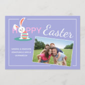 カスタムハッピーイースターバニーイースター シーズンカード (正面)