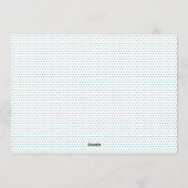 カスタムハッピーイースターバニーイースター シーズンカード (裏面)