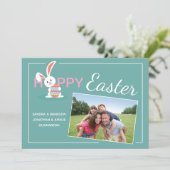 カスタムハッピーイースターバニーイースター シーズンカード (スタンド正面)