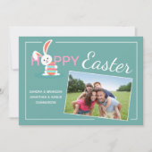 カスタムハッピーイースターバニーイースター シーズンカード (正面)