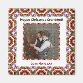 カスタムハッピークリスマスフォト写真記念品 マグネット