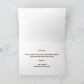 カスタムハッピーサンクスギビング紅葉 カード (内部)