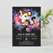 カスタムハッピータイガー誕生日 招待状 (スタンド正面)