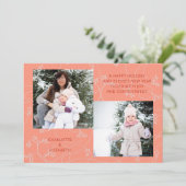 カスタムハッピーニューイヤーの写真グリーティング シーズンカード (スタンド正面)