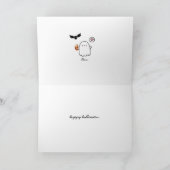 カスタムハッピーハローウィンシ不気味ーズンキュート幽霊 カード (内部)