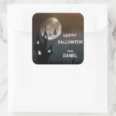 カスタムハッピーハローウィン スクエアシール (バッグ)