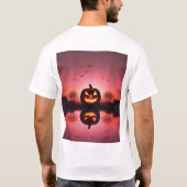 カスタムハッピーハローウィンTシャツ Tシャツ (裏面)