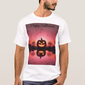 カスタムハッピーハローウィンTシャツ Tシャツ (正面)
