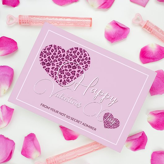 カスタムハッピーバレンタインデーハートパターン シーズンカード