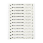 カスタムハッピーバレンタインデー差出人住所 ラップアラウンドラベル (シート)