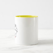 カスタムハッピーバレンタインデー ツートーンマグカップ (中央)