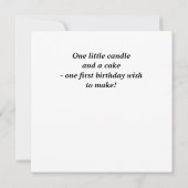 カスタムハッピーバースデーカード，名前と子犬 カード (裏面)