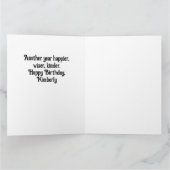 カスタムハッピーバースデーケーキバッグギフトパーティー カード (内部)