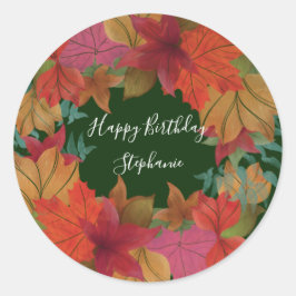 カスタムハッピーバースデーシール ラウンドシール