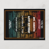 カスタムハッピーバースデーハローウィンパーティお祝い ポストカード (裏面)