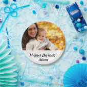 カスタムハッピーバースデームーム写真 ペーパープレート (パーティー)