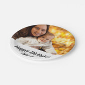 カスタムハッピーバースデームーム写真 ペーパープレート (アングル)
