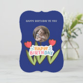 カスタムハッピーバースデーモダン花 (スタンド正面)