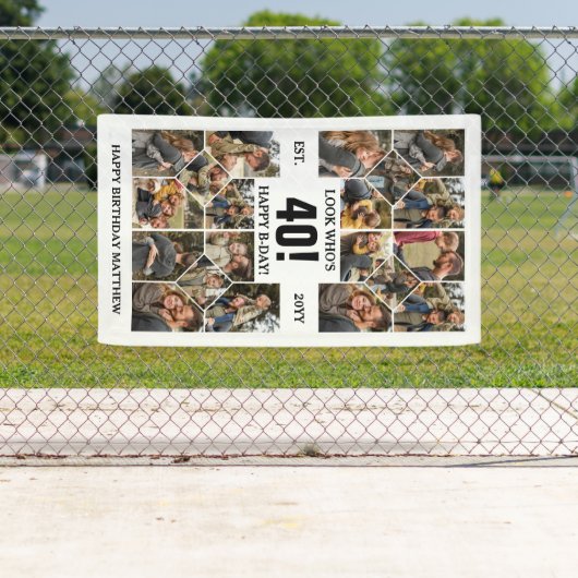 カスタムハッピーバースデールックWho's 40 横断幕 (インサイチュ)