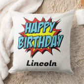 カスタムハッピーバースデー装飾用クッション クッション (ブランケット)