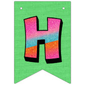 カスタムハッピーバースデー バンティングフラッグ (第2の旗)