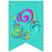 カスタムハッピーバースデー バンティングフラッグ (第1の旗)