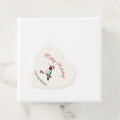 カスタムハッピーホリデイズサンタハミングバード フェイバータグ (インサイチュ)