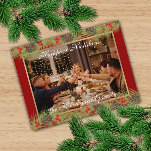 カスタムハッピーホリデイズホリデーシーズン ポストカード
